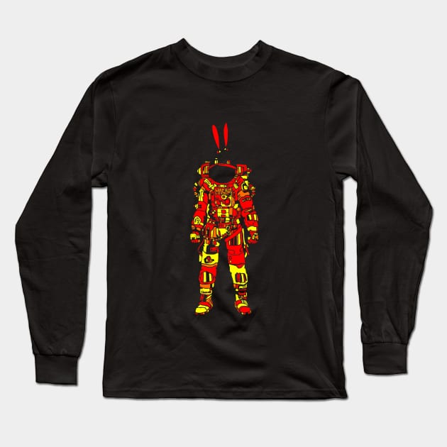 Sun Astro Bunni Long Sleeve T-Shirt by masatojones